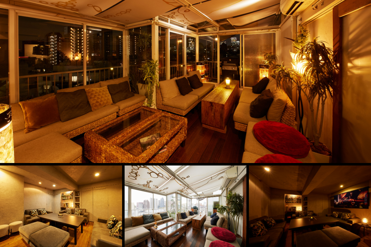 10th story interior lounge spaces